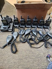7 Icom lte radios, 6 Icom SP35 speakers, 7 Icom BC218 car kits