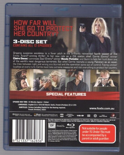 Homeland - The Complete Fourth Season - Blu-ray - Picture 2 of 2