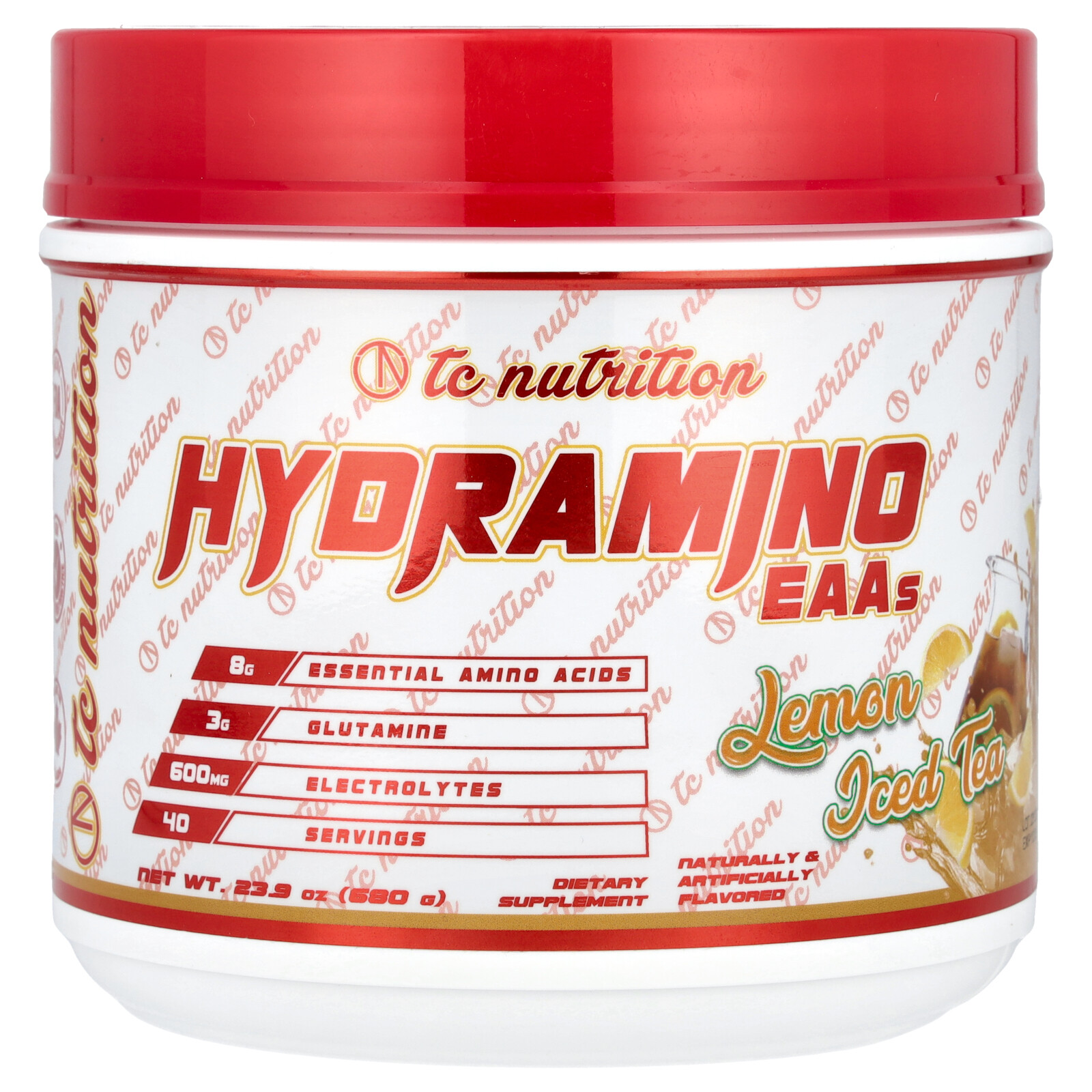 Гидрамино, чай со льдом и лимоном, 23,9 унции (680 г)