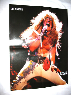 TWISTED SISTER / JUDAS PRIEST - CRASH Magazin Poster - gefaltet - Sammlerstück