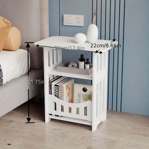 NNETM Nordic Coffee Table with Double Layer Storage - Picture 2 of 3
