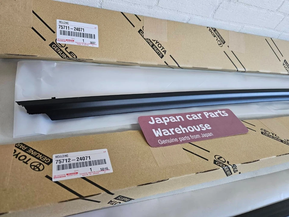 Genuine TOYOTA OEM LEXUS Soarer SC430 Door Weather Strip Belt Molding RH&LH Set - Imagem 2 de 4