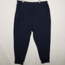 Cozy Earth Bamboo Pajama Joggers Womens XXXL Navy Blue Premium Stretch Knit