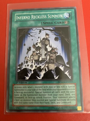 Inferno Reckless Summon SDMM-EN027 Common 1st Edition (LP)