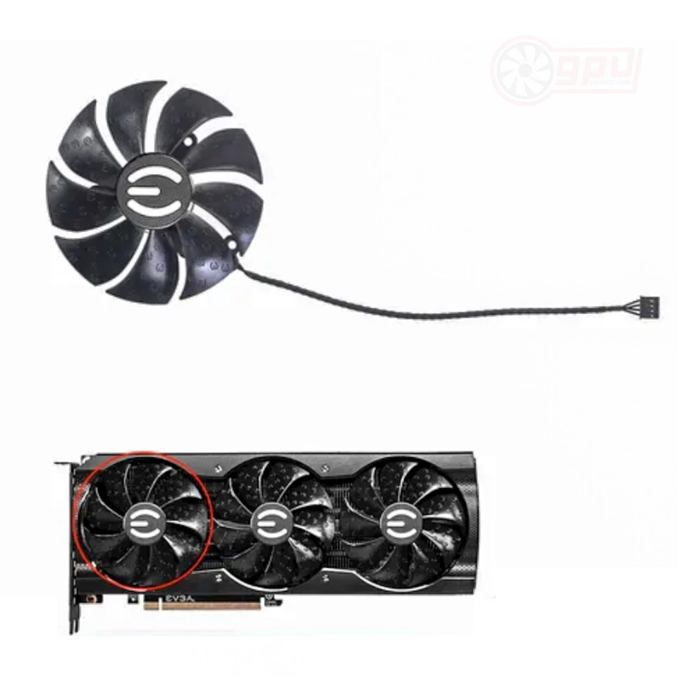 EVGA RTX 3070 3080 3090 XC3 Ultra Gaming GPU Fan Set (GENUINE) - Image 3 of 4