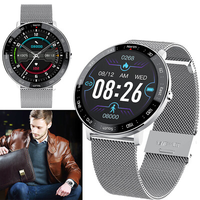 Round Touch Screen Bluetooth Smart Watch Sleep Monitor Steps Count Fitness Watch