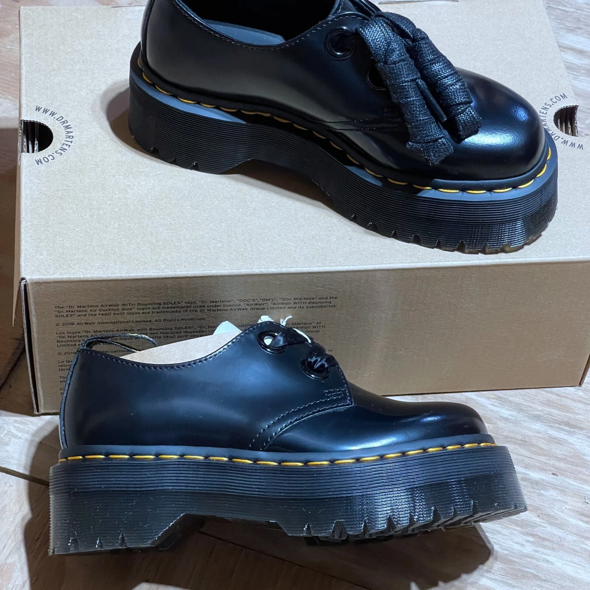 Dr. Martens Black Holly Oxford Shoes