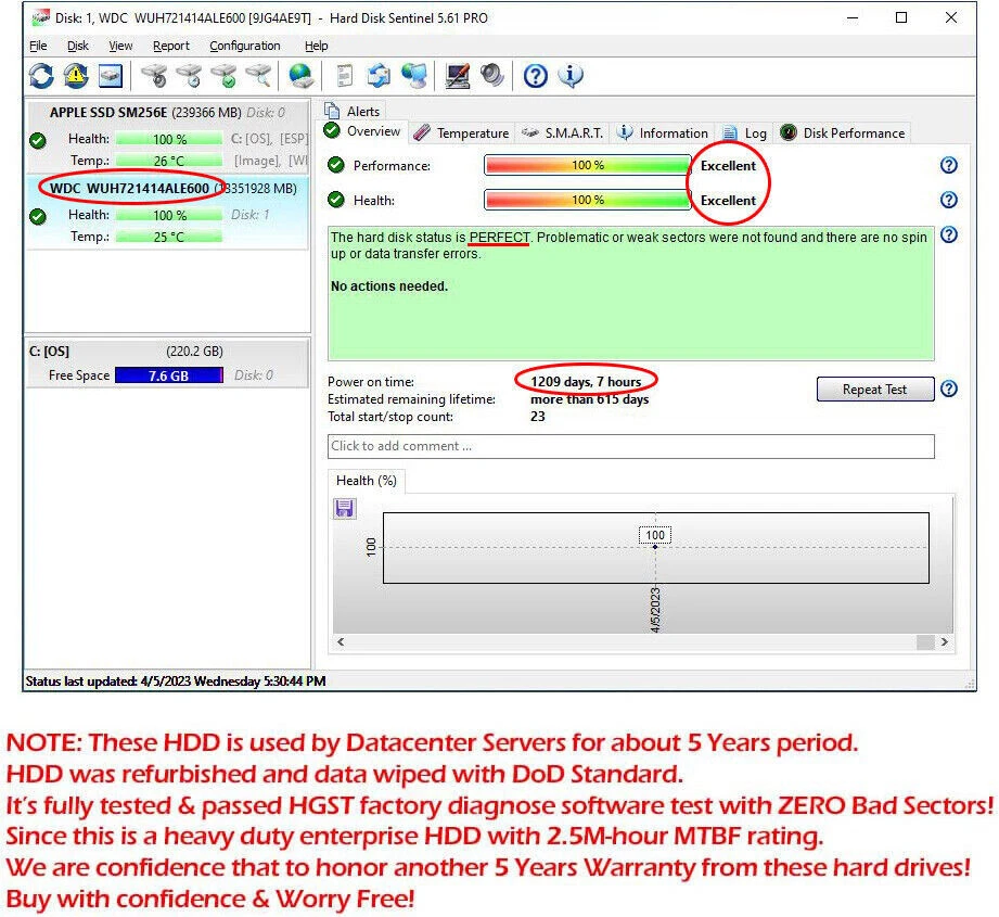 WD Ultrastar DC HC530 14TB SATA 6G 3.5" 7200RPM Enterprise HDD - WUH721414ALE604 - Image 2 of 4