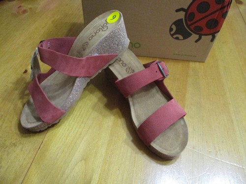 Sandali con zeppa Yokono Canela 209TJX 2 bande nuovi con scatola originale, colore mattone, taglia 9 - Foto 9 di 12