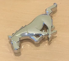 Front Grille Emblem Chrome Silver Finish Horse Pony Fits Ford Mustang 2005-2009