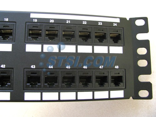 Panduit DPA486X88TGY 48-Port Cat6a Angled Patch Panel 10Gig *READ* ~STSI - Picture 6 of 11