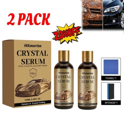 2X Crystal Serum Advanced GrapheneCeramic Coating forCars,9H GrapheneCoating