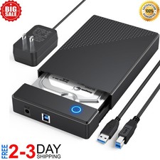 3.5" Hard Drive Enclosure, USB 3.0 Internal/External Hard Drive Case for 3.5/2.5