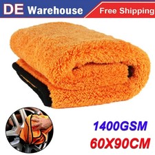 Auto Trockentuch XXL 1400 GSM Microfasertuch Autopflege Poliertuch 60x90cm