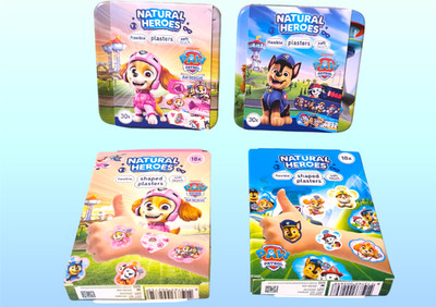 Paw Patrol Pflaster Kinderpflaster  Wundpflaster Pflasterdose Shape atmungsaktiv