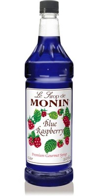 Monin - Blue Raspberry Syrup | Perfectly Sweet & Tart 33 Fl Oz (Pack of 1) 