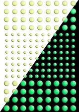 3D Domed Glow in the Dark Dots Wall or Ceiling Stickers, Glowing Ultra Bright Do