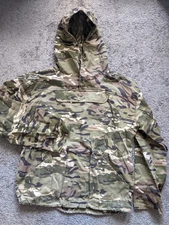BROOKLYN ARMED FORCES MEN MEDIUM GREEN CAMO OCP HOODED PULLOVER JACKET USA