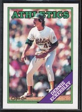 SCARCE Dennis Eckersl BLANK BACK PROOF 1988 O-Pee-Chee OPC HOF Y FREE DEL.