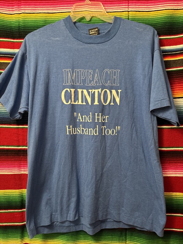 Vintage 90’s  Bill Clinton Novelty T Shirt Size XL