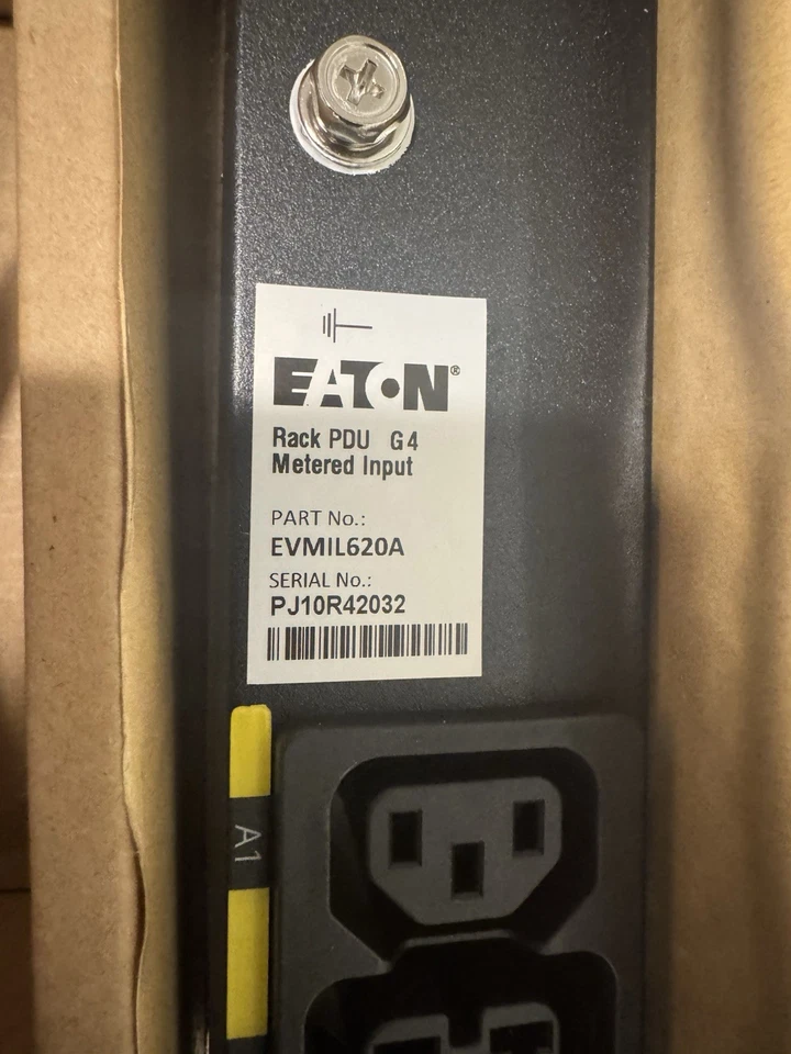 Eaton EVMIL620A Metered Input Rack PDU 100-240V 24 Outlet 16A NEW IN BOX! - Image 4 of 4