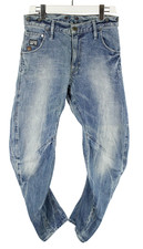 G-Star Arc 3D Loose Tapered Braces Herrenjeans W30 L28 Neu Whiskers Zip Fly