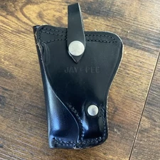 Vintage Jay-pee Leather RH Hip Belt Holster for revolver pistol handgun 80s