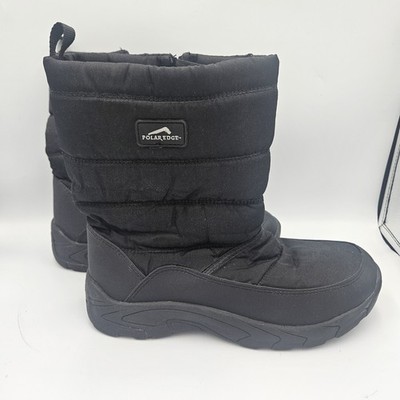 Men's Polar Edge Size 9 Snow Rain all terrain winter boots With Side Zip