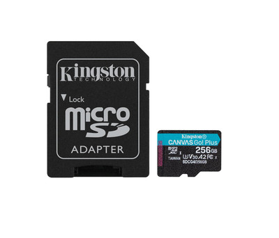 Kingston Canvas Go Plus microSDXC Memory Card 200MB/s A2 U3 V30 Card SDCG4/256GB
