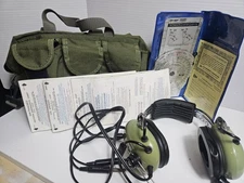 DAVID CLARK H10-30 HEADSET GA/Dual Plugs p/n 12507G-10, E6-B, 3 Sectional Chart 