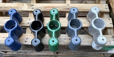 NOS DUNCAN MACKAY POM Parking Meter Yoke Combines 2 Single Meter Heads