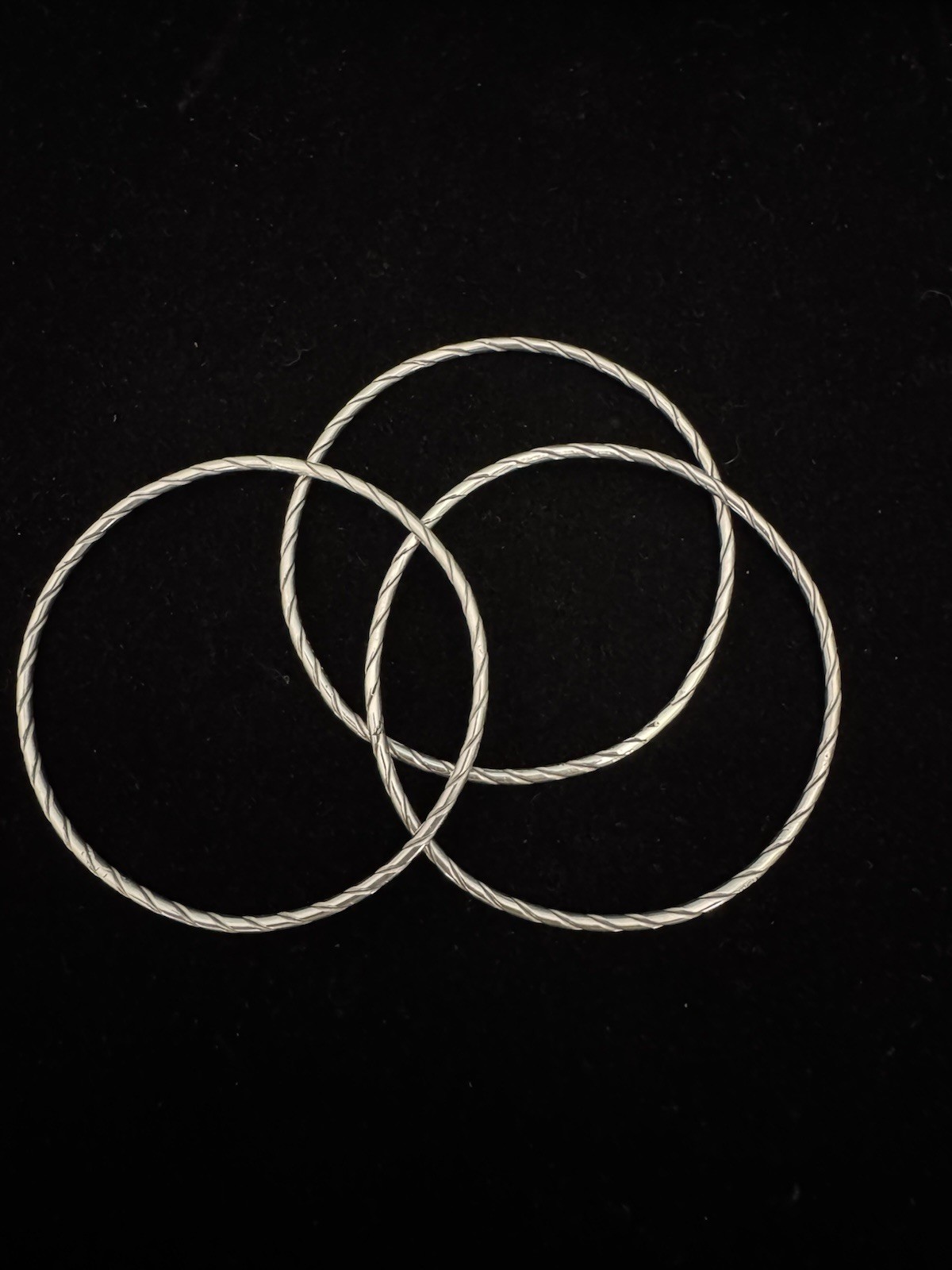 3- 8” Inside Circumference, Solid 925, Bangles - image 2