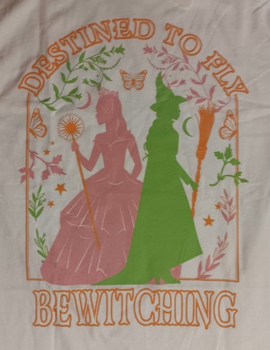 Wicked Destined To Fly t-shirt NEW nwt Bewitching Sisters Movie Disney