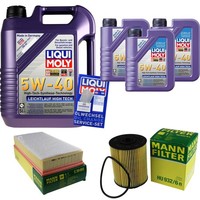 Mann Inspektionspaket 8L Liqui Moly 5W-40 FüR VW Touareg 3.2 V6 3.6 Audi Q7