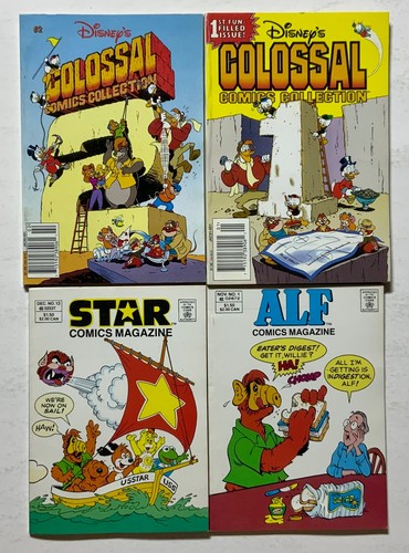 DISNEY COLOSSAL COMICS, ALF, STAR COMICS JERRY EISENBERG 3 KID libro LOTTO J7.015