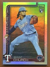 2025 Topps Update Marc Church #US227 Rainbow Foil RC Texas Rangers