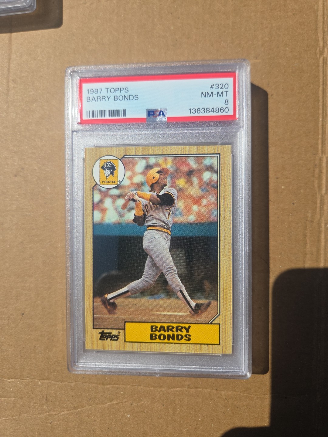 1987 Topps Barry Bonds 320 PSA 8