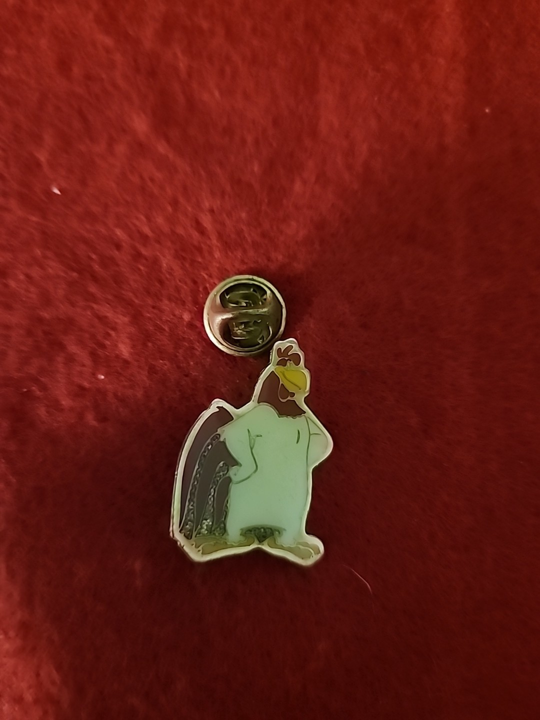 Vintage 1994 FOGHORN LEGHORN Pinback Pin Hat Lapel Tie Tac Rooster Looney Tunes 