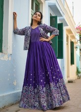 Indian Party Dress Designer Bollywood Salwar New Long Gown Wedding Anarkali Wear
