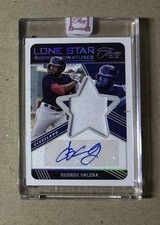 2022 Three & Two Baseball George Valera Rookie Patch Auto Card Sealed #’d /49