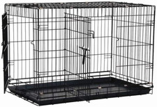Products Two Door Great Crate Wire Dog Crate, 42 Inch, for Pets 70-90 Lbs, with