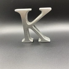 Silver “K” Decor Sign/stands
