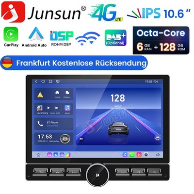 Für Fiat Ducato 2006-2023 8Core 6+128G 10.6''Android 14 CarPlay Autoradio Navi 4G