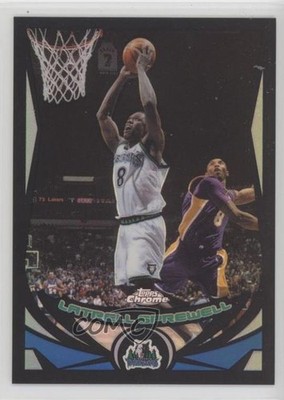 2004 Chrome Black Refractor Kobe Bryant Latrell Sprewell ( in Background) 3hd