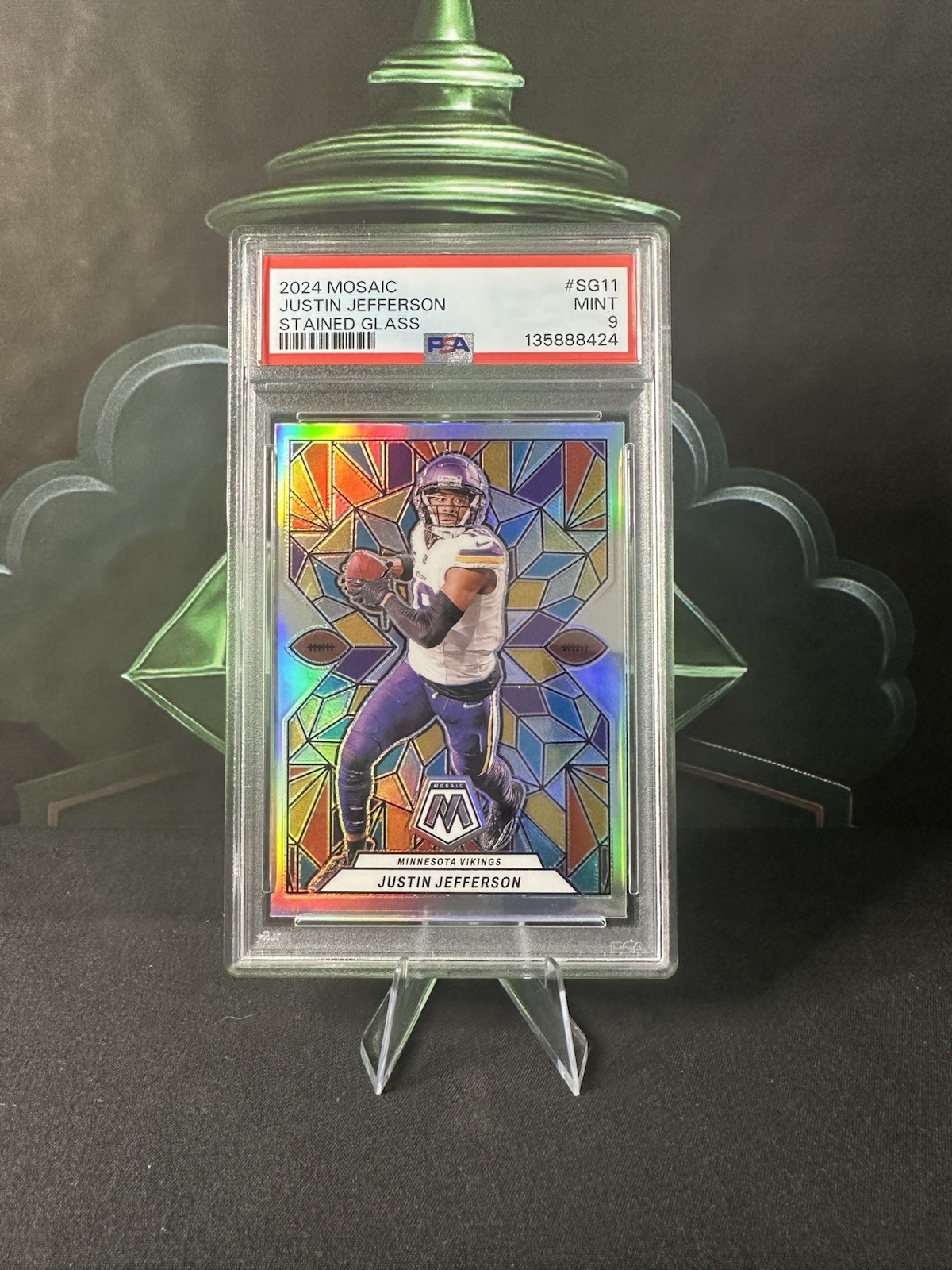 2024 Panini Mosaic - Stained Glass Justin Jefferson #SG-11