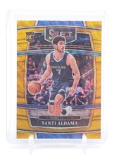 SANTI ALDAMA 2021-22 SELECT CONCOURSE ROOKIE GOLD WAVE PRIZM #64 GRIZZLIES Q5194