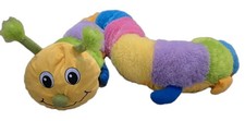 Toys R Us Jumbo Plush Stuffed Animal Alley Rainbow Multi-Color Caterpillar 55"