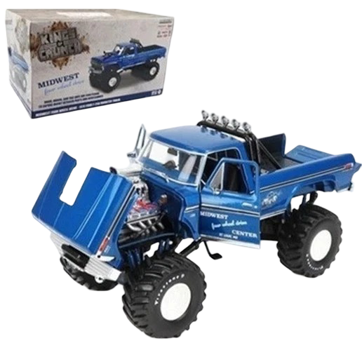GreenLight 1:18 Kings of Crunch 1974 Ford F-250 Midwest 4WD