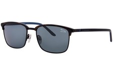 Jaguar 37581 8940 Sunglasses Men's Tortoise/Blue/Polarized Black 56mm