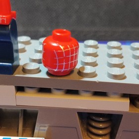 Lego Spider-Man 2004 minifigure Tobey Maguire Head And Leg Pre-owned Authentic